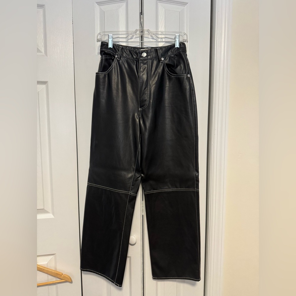 We The Free Black Leather Pants